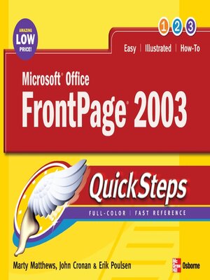 cover image of Microsoft Office FrontPage 2003